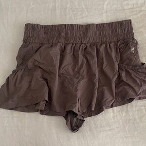 FP Movement by Free People Dark Brown Athletic Shorts